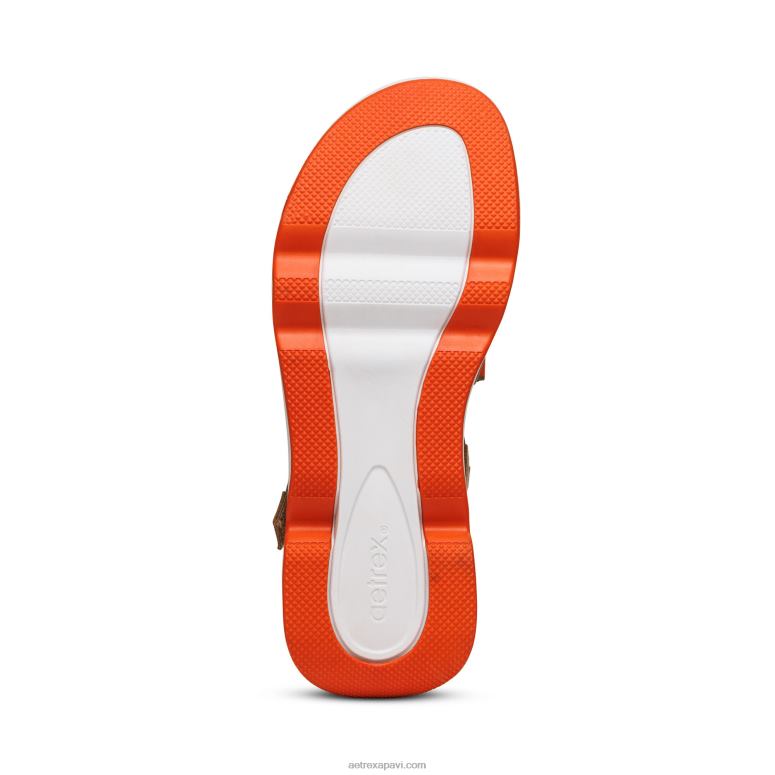 sievietes Aetrex marz regulējamas sporta sandales P0H0D293 kamielis