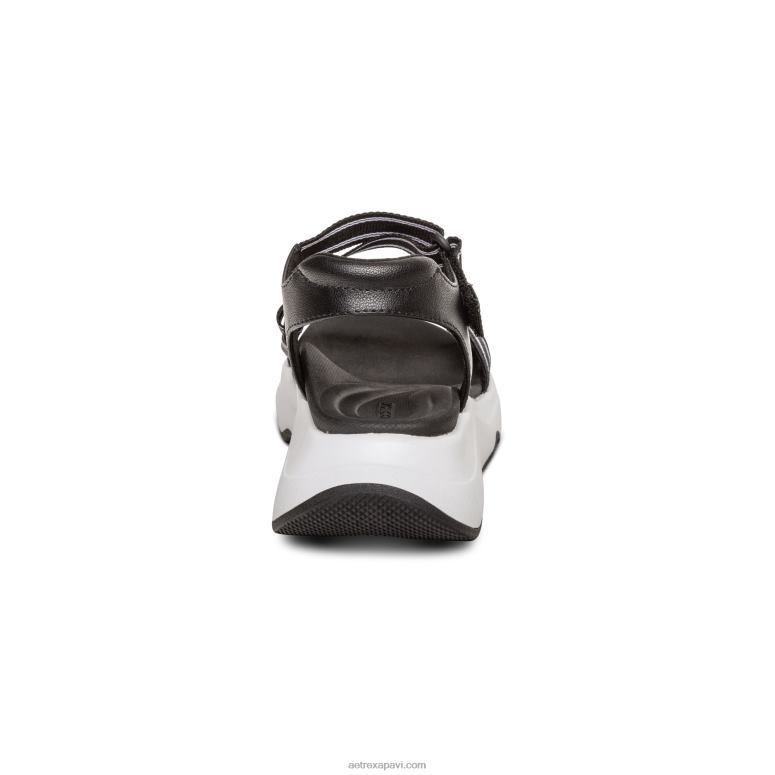 sievietes Aetrex marz regulējamas sporta sandales P0H0D294 melns