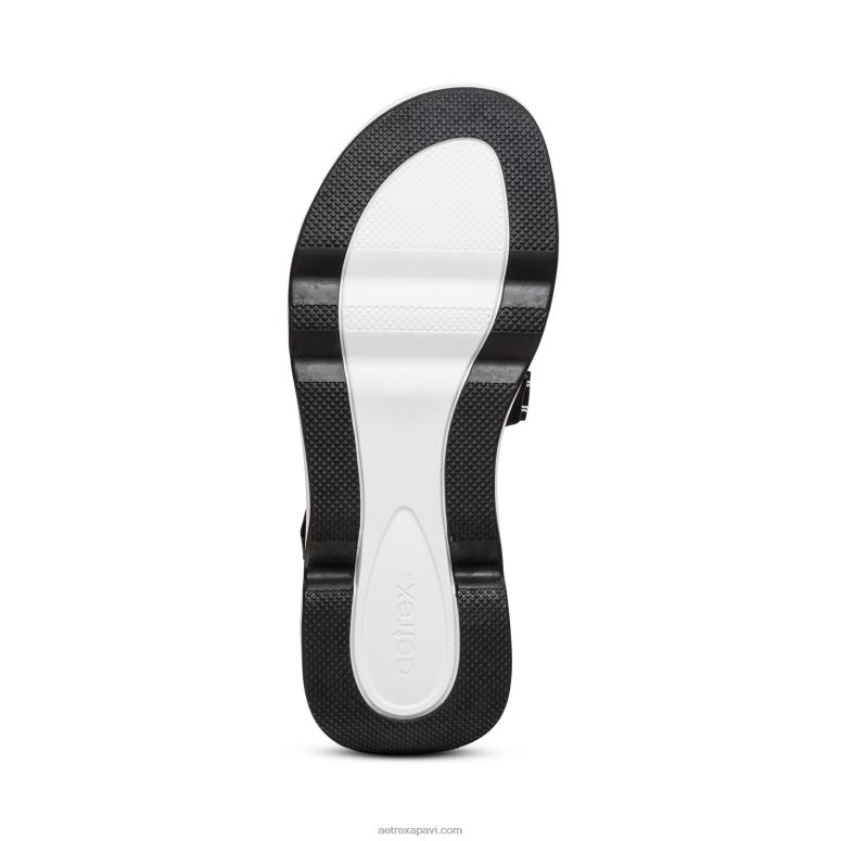 sievietes Aetrex marz regulējamas sporta sandales P0H0D294 melns