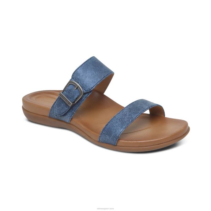 sievietes Aetrex mimi arch atbalsta sandales LHF6113 flote