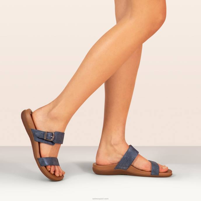 sievietes Aetrex mimi arch atbalsta sandales LHF667 sarkans
