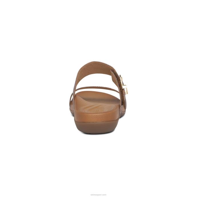 sievietes Aetrex mimi arch atbalsta sandales LHF668 bronza