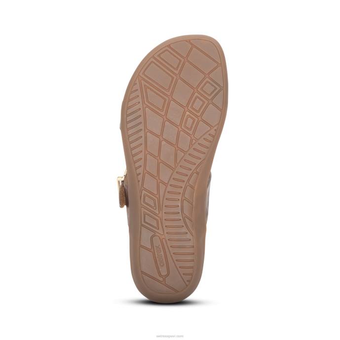 sievietes Aetrex mimi arch atbalsta sandales LHF668 bronza