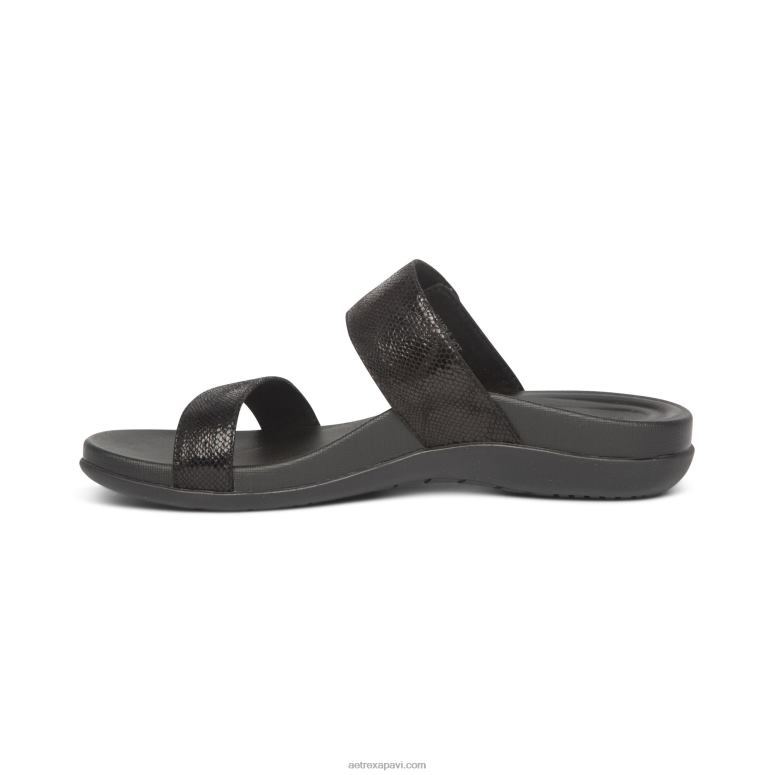 sievietes Aetrex mimi arch atbalsta sandales P0H0D184 melns