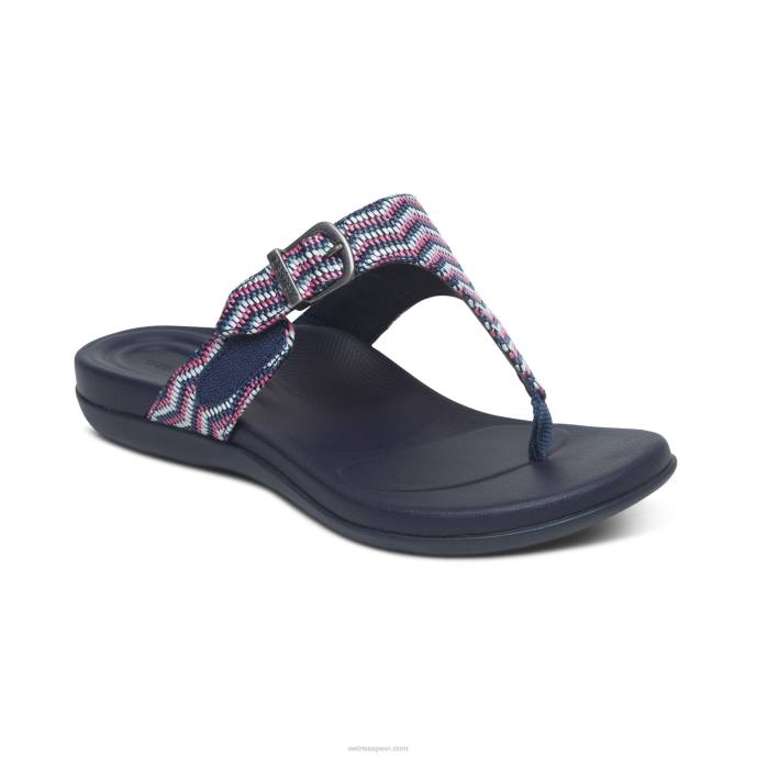 sievietes Aetrex rita regulējamas siksnu sandales LHF6130 flote