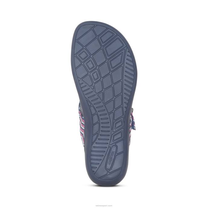 sievietes Aetrex rita regulējamas siksnu sandales LHF6130 flote