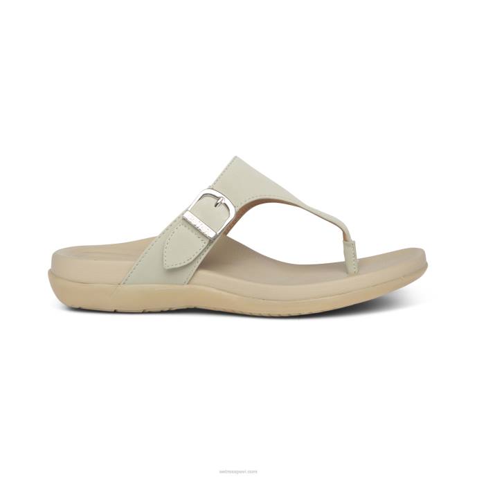 sievietes Aetrex rita regulējamas siksnu sandales LHF6134 gaiši pelēks