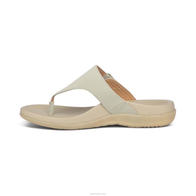 sievietes Aetrex rita regulējamas siksnu sandales LHF6134 gaiši pelēks
