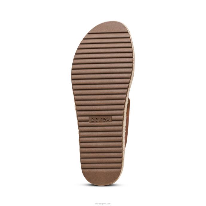 sievietes Aetrex sofie platformas sandales LHF6214 konjaks