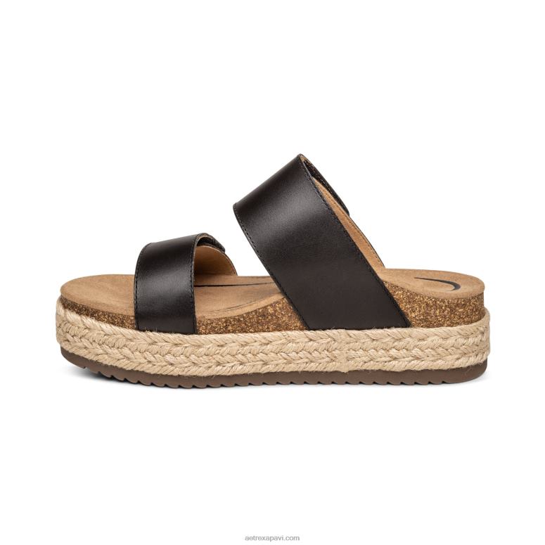 sievietes Aetrex sofie platformas sandales P0H0D231 melns