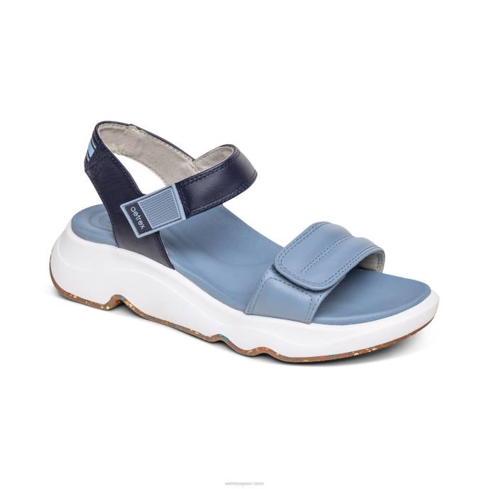 sievietes Aetrex sporta sandales LHF6288 zils
