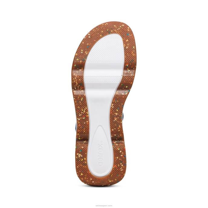 sievietes Aetrex sporta sandales LHF6288 zils