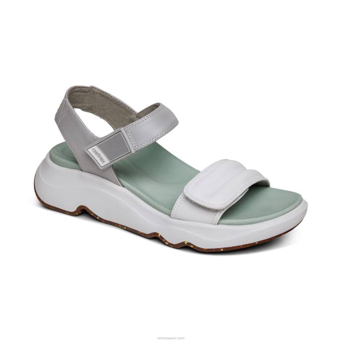 sievietes Aetrex sporta sandales LHF6289 piparmētru balts