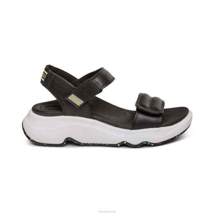 sievietes Aetrex sporta sandales LHF6290 melns