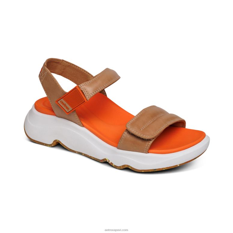 sievietes Aetrex sporta sandales P0H0D209 kamielis