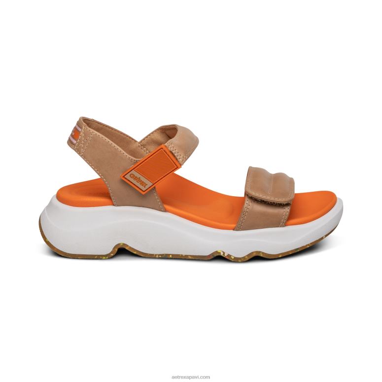 sievietes Aetrex sporta sandales P0H0D209 kamielis