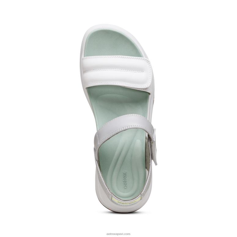 sievietes Aetrex sporta sandales P0H0D289 piparmētru balts