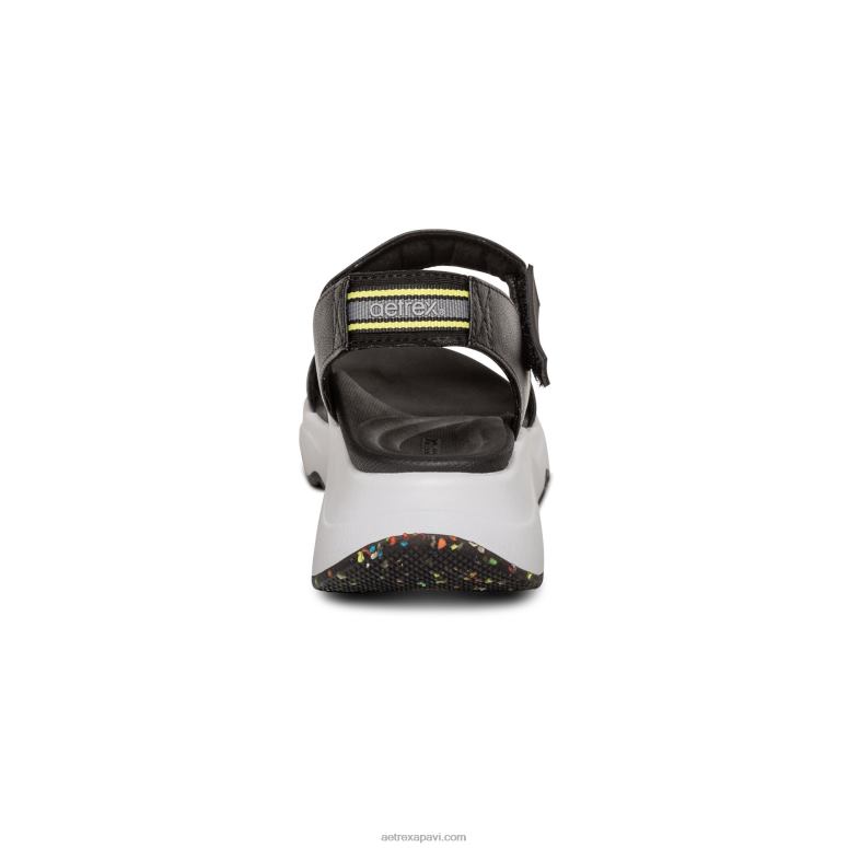 sievietes Aetrex sporta sandales P0H0D290 melns
