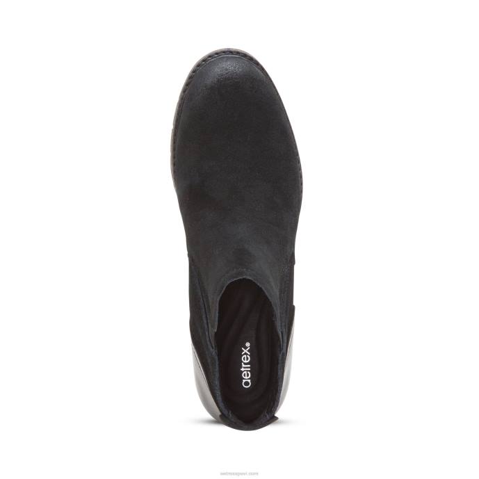 sievietes Aetrex frankijs zābaks LHF678 melns