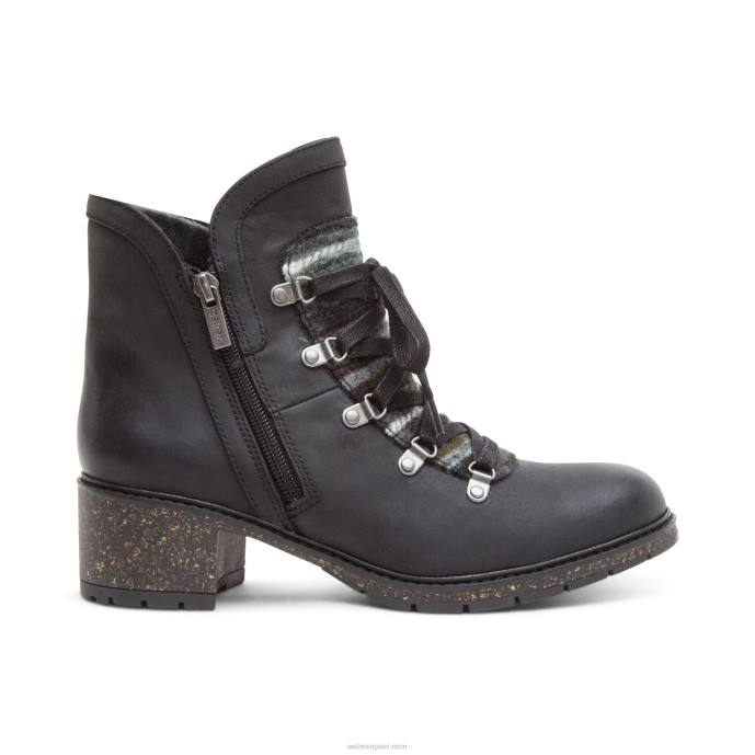 sievietes Aetrex joleen arch atbalsta zābaks LHF6114 melns