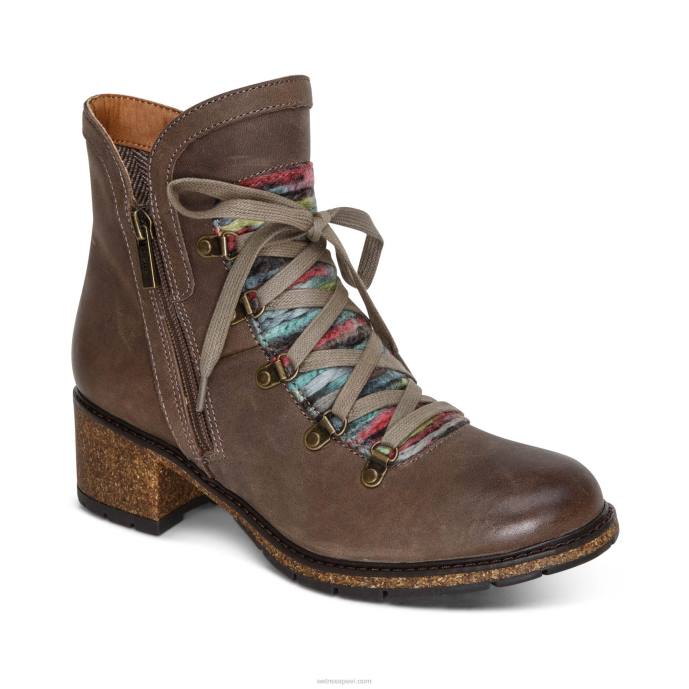 sievietes Aetrex joleen arch atbalsta zābaks LHF6151 tumši taupe